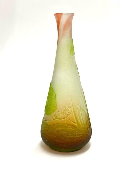 Vaso Art Nouveau Emile Gallé "Decoro Fungo"
