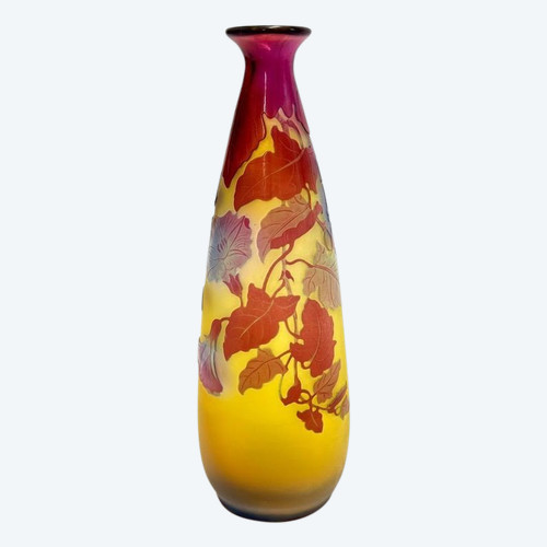 Emile Gallé Vase Art Nouveau  "Volubilis"