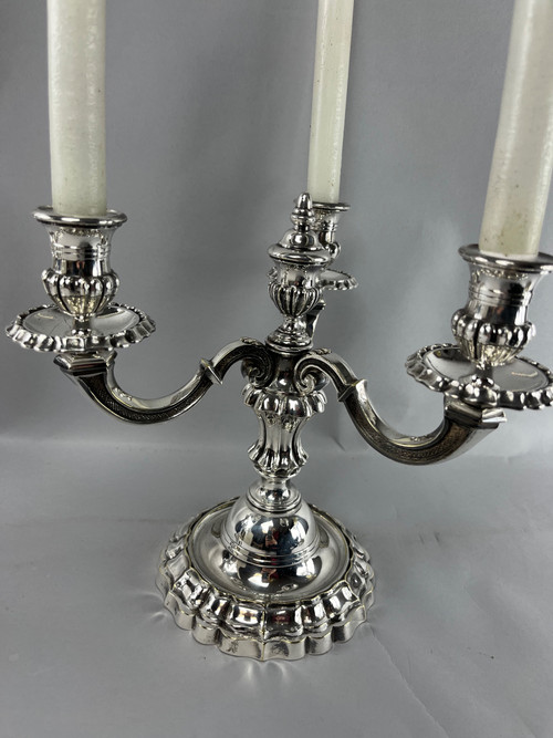 Pair of candelabra or end table 3 branches Regency Style