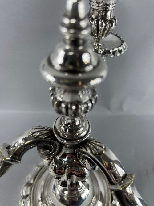 Pair of candelabra or end table 3 branches Regency Style