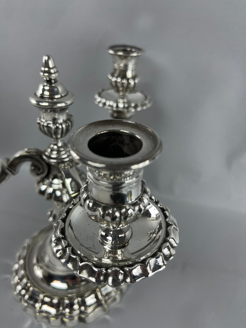 Pair of candelabra or end table 3 branches Regency Style