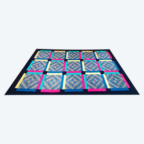 1990s Gorgeous Woolen Rug by Ottavio Missoni. Made in Italy