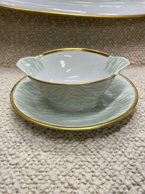 Bernardaud - Fish Service For 12 People in Limoges porcelain