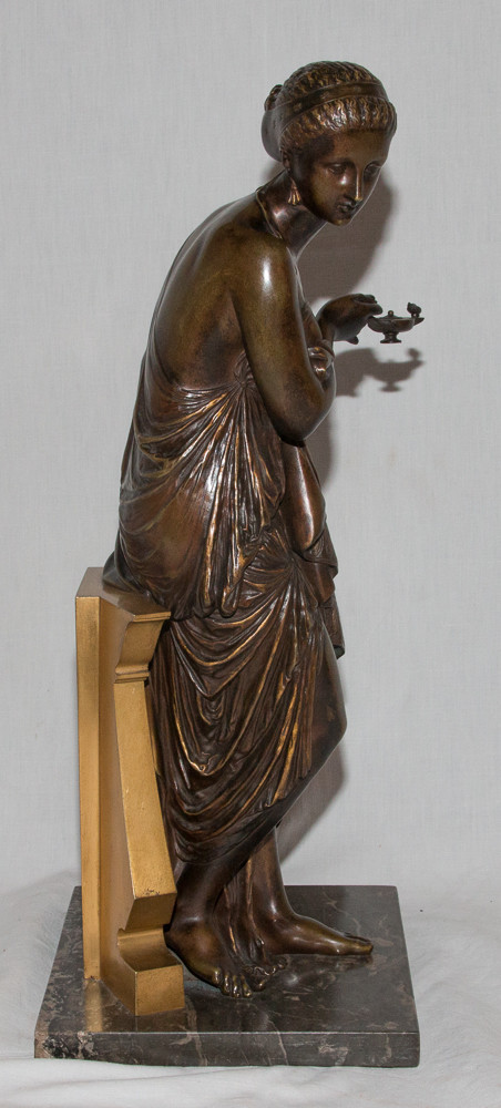 Bronze "woman in Antique" Signed Peiffer 1832-1886