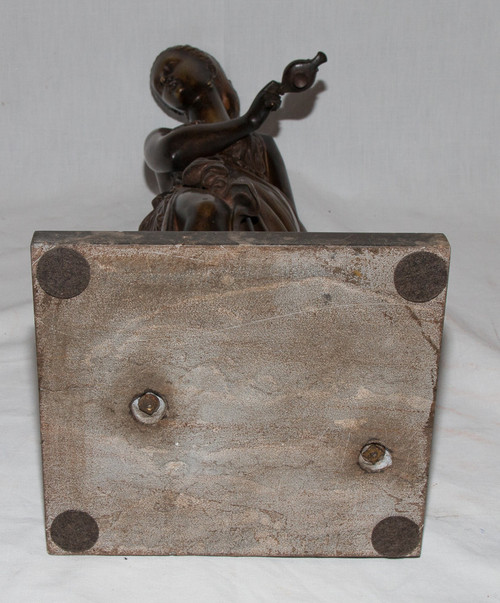 Bronze "woman in Antique" Signed Peiffer 1832-1886