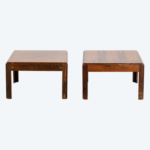 Pair of CFC Silkeborg rosewood bedside tables, Denmark, 1970s