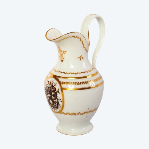 Paris porcelain jug / milk jug, Directoire period late 18th century - attributed to Locré