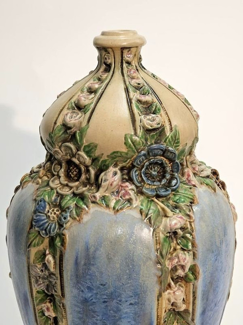 Joseph Mougin Important Art Nouveau Lamp Base