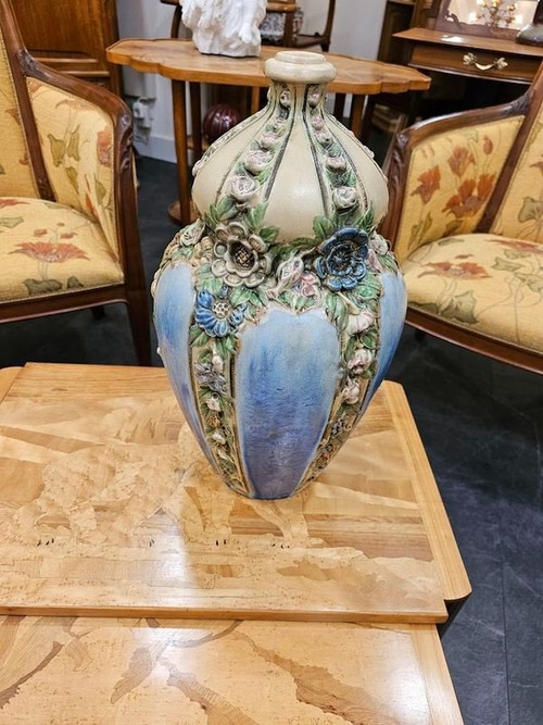 Joseph Mougin Important Art Nouveau Lamp Base