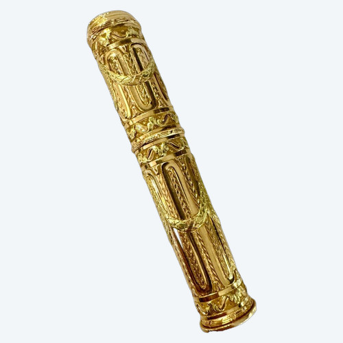 Goldenes Wachsgehäuse aus der Zeit Louis XVI, Paris 1774-1780