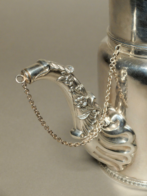 Filter coffee maker in solid silver - Minerva