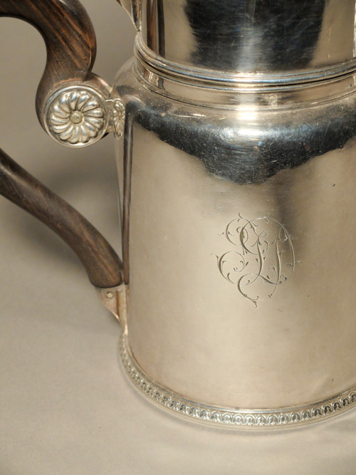 Filter coffee maker in solid silver - Minerva