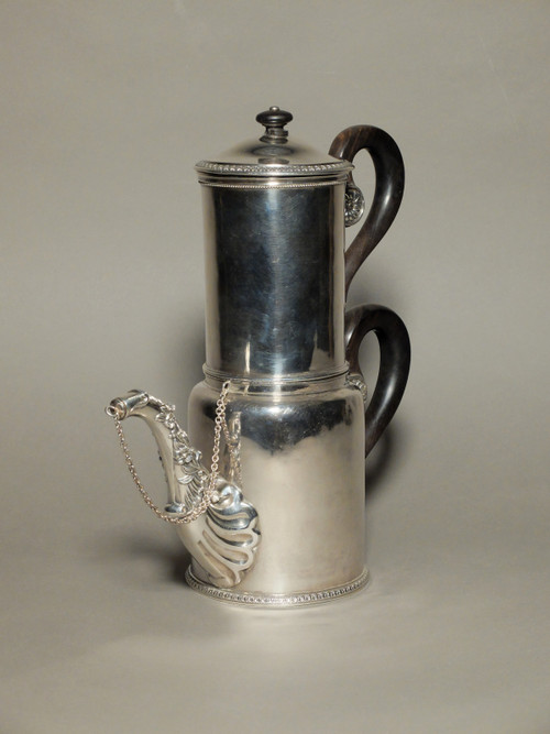 Filter coffee maker in solid silver - Minerva