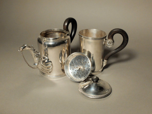 Filter coffee maker in solid silver - Minerva