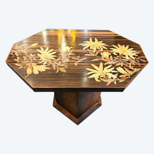 Emile Gallé Table Basse Moderniste "Magnolias"