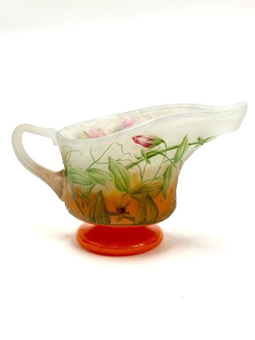 Brocca smaltata Daum Nancy Art Nouveau “Scent Pea”