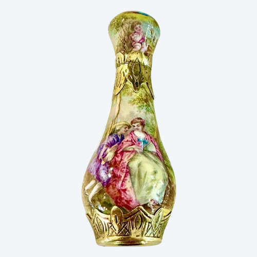 Enamelled Salt Bottle from the Napoleon III period