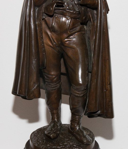   Bronze "the Flute Player" Signed Calmels 1822-1906