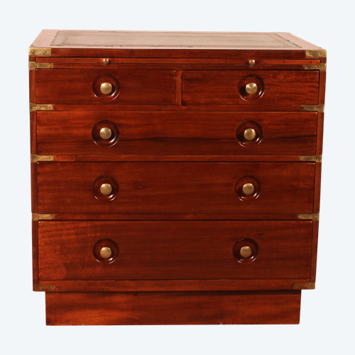 Mahogany Marine / Campaign Chest Of Drawers Of A Cruise Liner