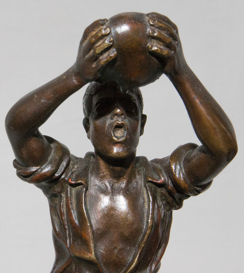 Bronzo Il Bevitore G Omerth Circa 1920