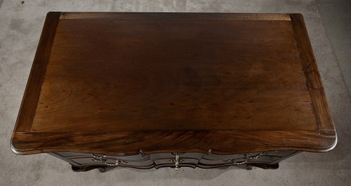 Commode Sauteuse en Amarante et Acajou, époque Louis XV – XVIIIe