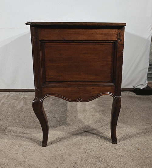 Commode Sauteuse en Amarante et Acajou, époque Louis XV – XVIIIe