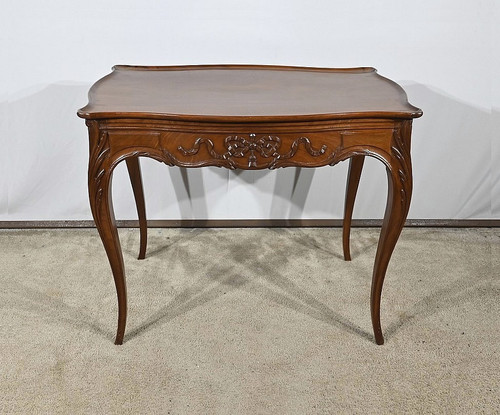 Petite Table Cabaret en Acajou, style Louis XV, époque Napoléon III – Milieu XIXe