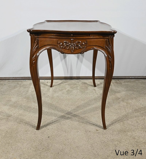 Petite Table Cabaret en Acajou, style Louis XV, époque Napoléon III – Milieu XIXe