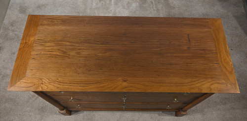 Petite Commode de Propriété en Chêne, époque Empire – Début XIXe