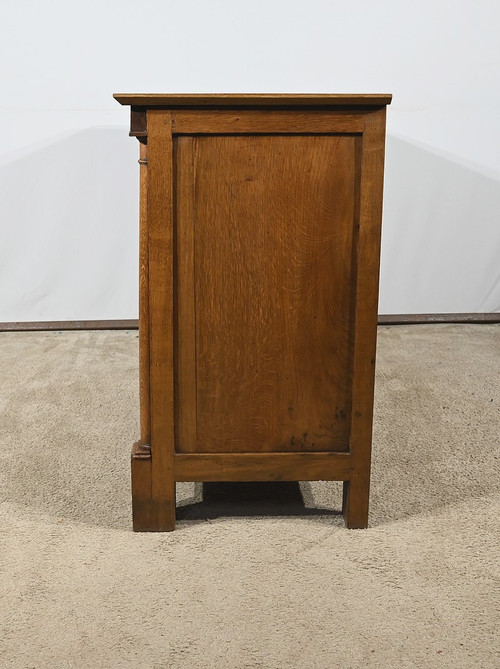 Petite Commode de Propriété en Chêne, époque Empire – Début XIXe