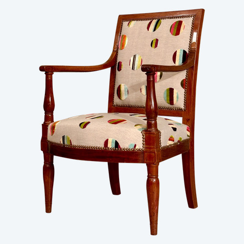 Jacob Desmalter, Empire Period Flat Back Armchair Circa 1810