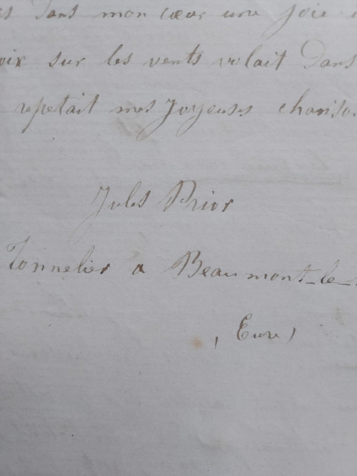 Jules Prior poet cooper 1821-1903