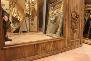 Grande trumeau in legno rustico