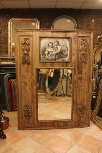 Grande trumeau in legno rustico