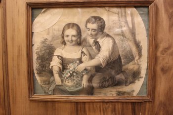 Grande trumeau in legno rustico