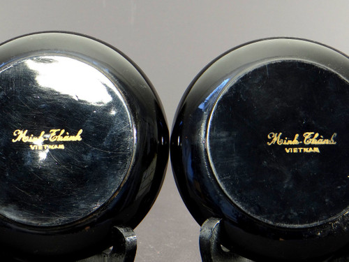 Vietnam, 1950s/1960s, Minh Thanh Workshop, Pair Of Small Lacquer Cups.