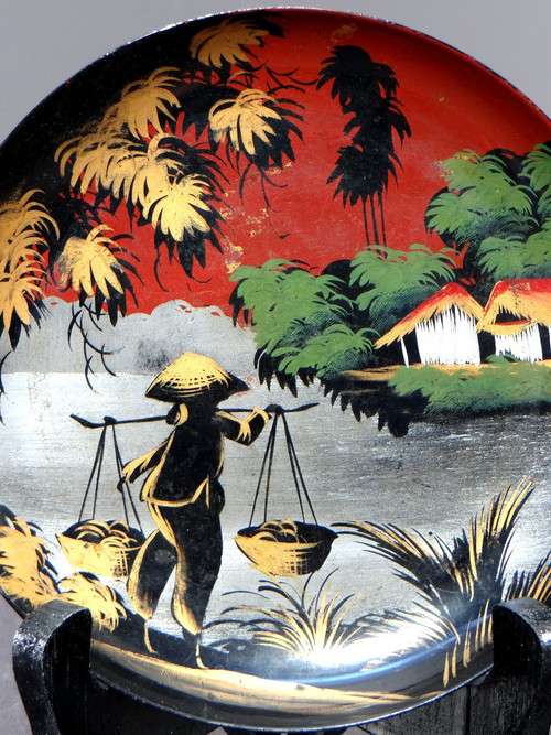 Vietnam, 1950s/1960s, Minh Thanh Workshop, Pair Of Small Lacquer Cups.