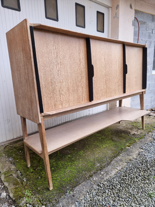 Vintage Roger Landault sideboard in oak ABC edition 1957