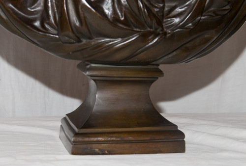 Grande busto in bronzo "Contessa Du Barry" secondo Pajou, XIX secolo