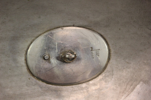 Grande Cloche De Service En Métal Argenté Fin XIX