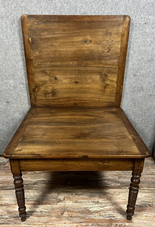 large Restoration period portfolio table in solid walnut circa 1820