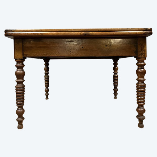 large Restoration period portfolio table in solid walnut circa 1820