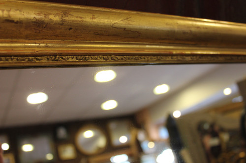Antique Golden Rectangle Mirror with Gold Leaf, Louis Philippe 65 x 80 cm