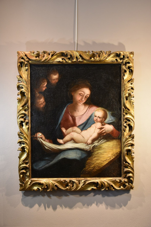  Madonna And Child, Anton Maria Piola (genoa, 1654 - 1715) Circle