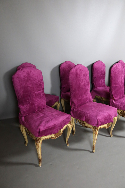 Sedie per sala da pranzo in stile Luigi XV