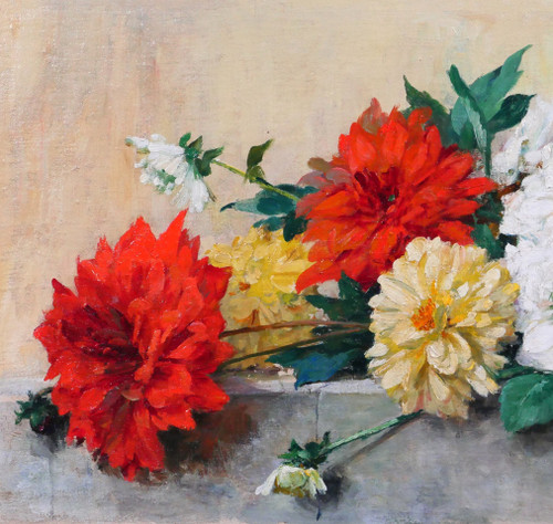 Lucien Gilbert DARPY 1875-1964 Sommerblumenstrauß, Gemälde, um 1920-30