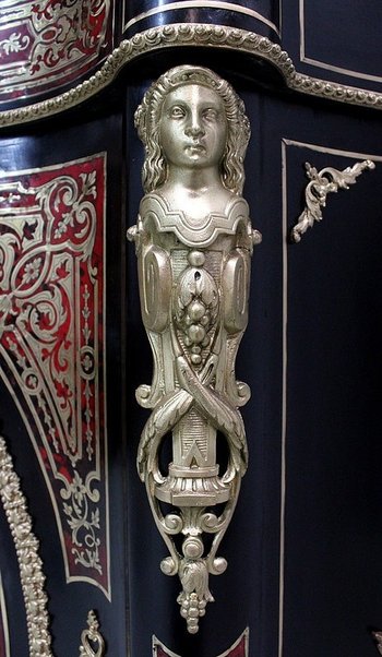 `Boulle` Intarsienschrank, Napoleon III. Periode - Mitte des 19. Jahrhunderts
