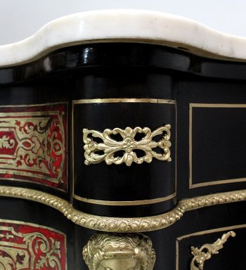 `Boulle` Intarsienschrank, Napoleon III. Periode - Mitte des 19. Jahrhunderts