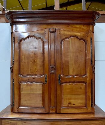  Buffet Deux Corps Regional in Cherry, Louis-XIV-Periode - 1740
