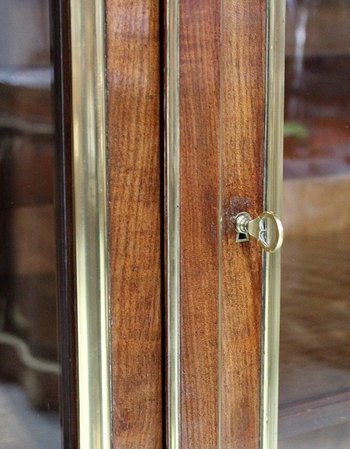 Kubanisches Mahagoni-Parkett-Bücherregal im Stil Louis XVI - Ende des 19. Jahrhunderts